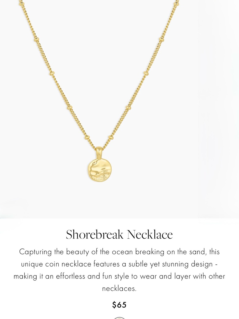 Gorjana Shorebreak Necklace with Bead Station Chain